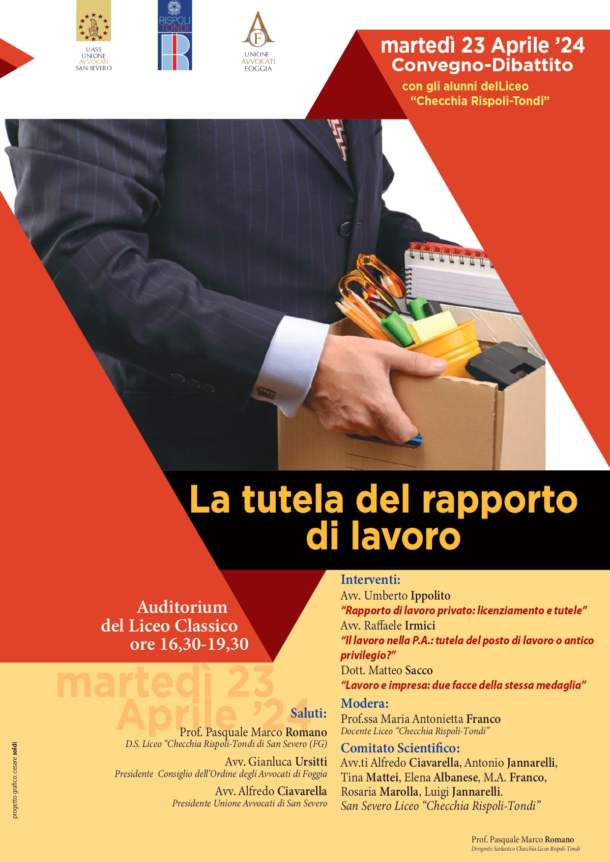 Locandina tutela del lavoro